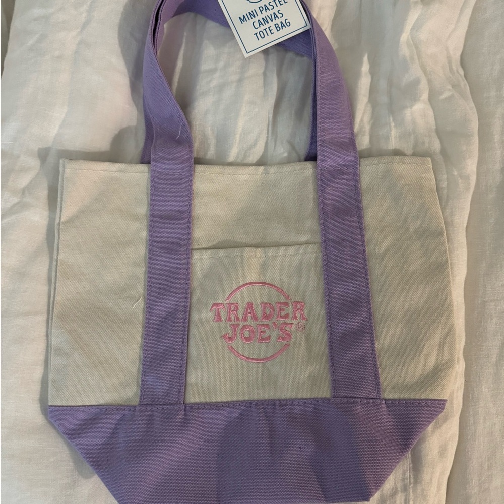 Trader Joe’s Pastel Purple Mini Tote Bag